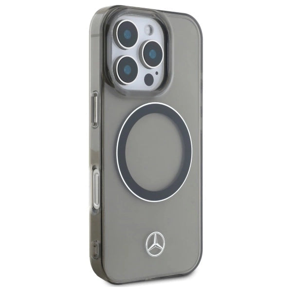 Mercedes Silver Ring MagSafe iPhone 16 Pro Max Case - Black_3