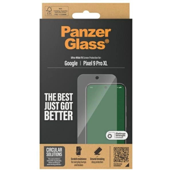 PanzerGlass Ultra-Wide Fit Screen Protection Tempered Glass for Google Pixel 9 Pro XL - Clear_3