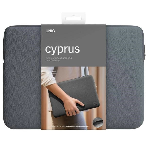 Uniq neoprene laptop Sleeve 16" Cyprus Water-Resistant - gray_2