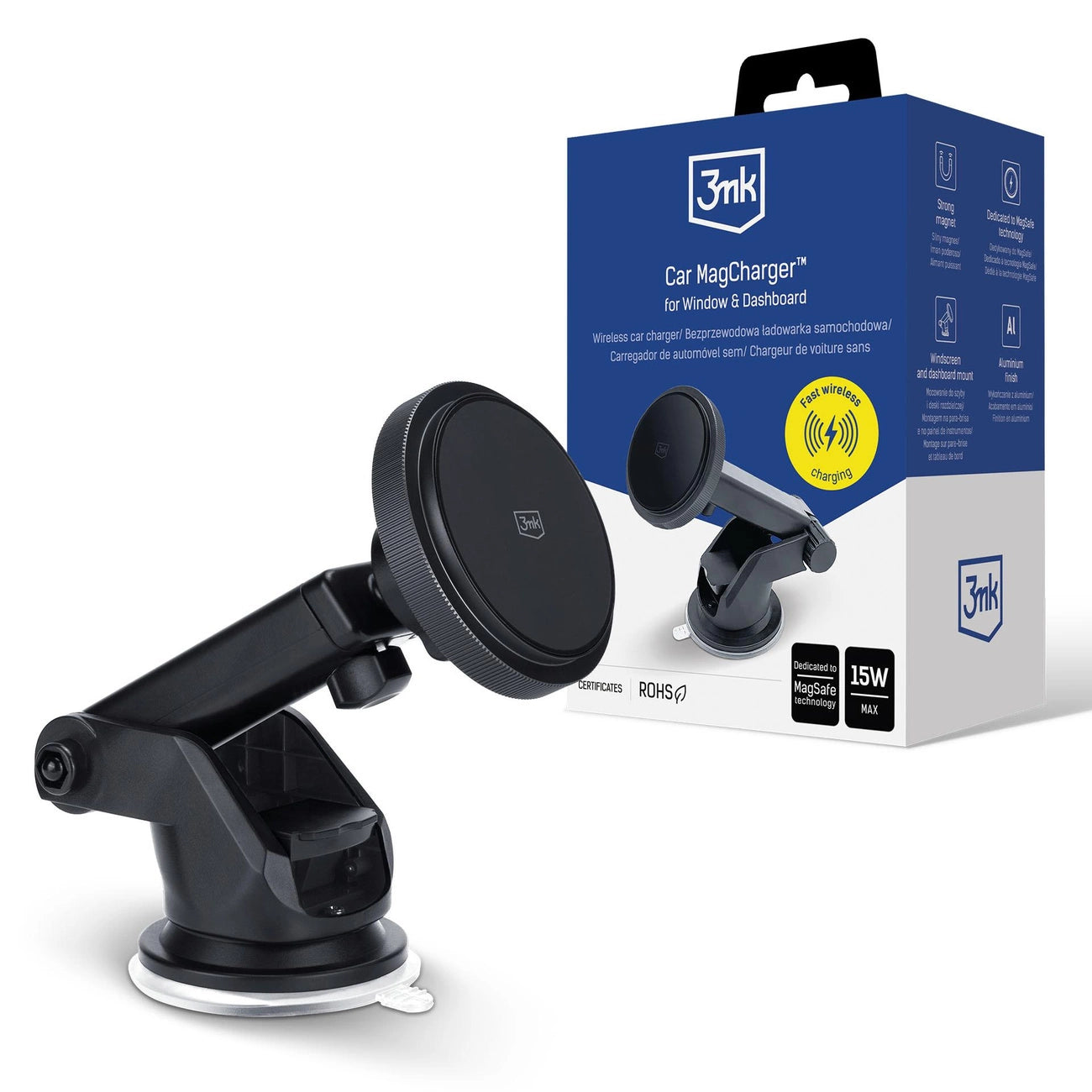 3mk Car MagCharger car holder for windshield and dashboard_0