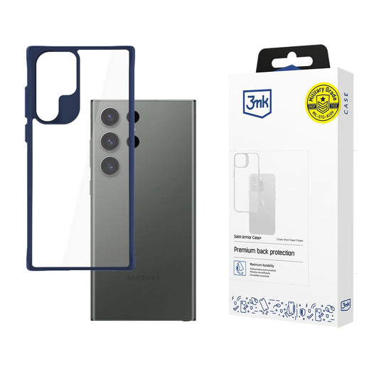 3mk Satin Armor Case+ Blue for Samsung Galaxy S24 Ultra - transparent_0