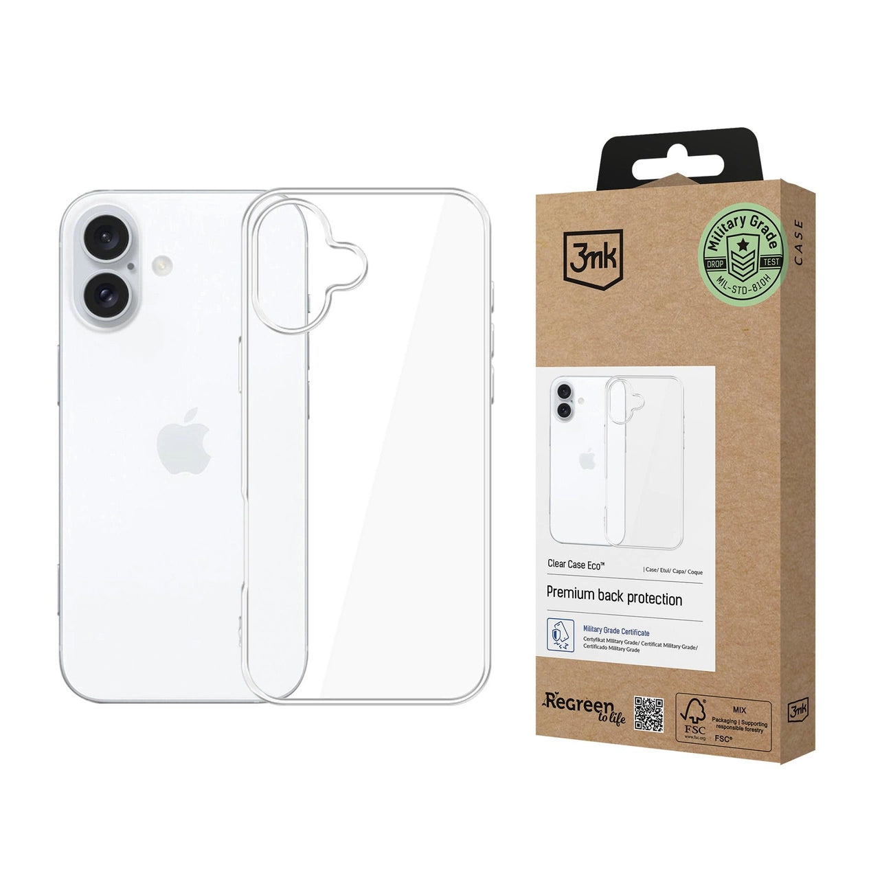 3mk Clear Case Eco for Apple iPhone 16 plus - transparent_0