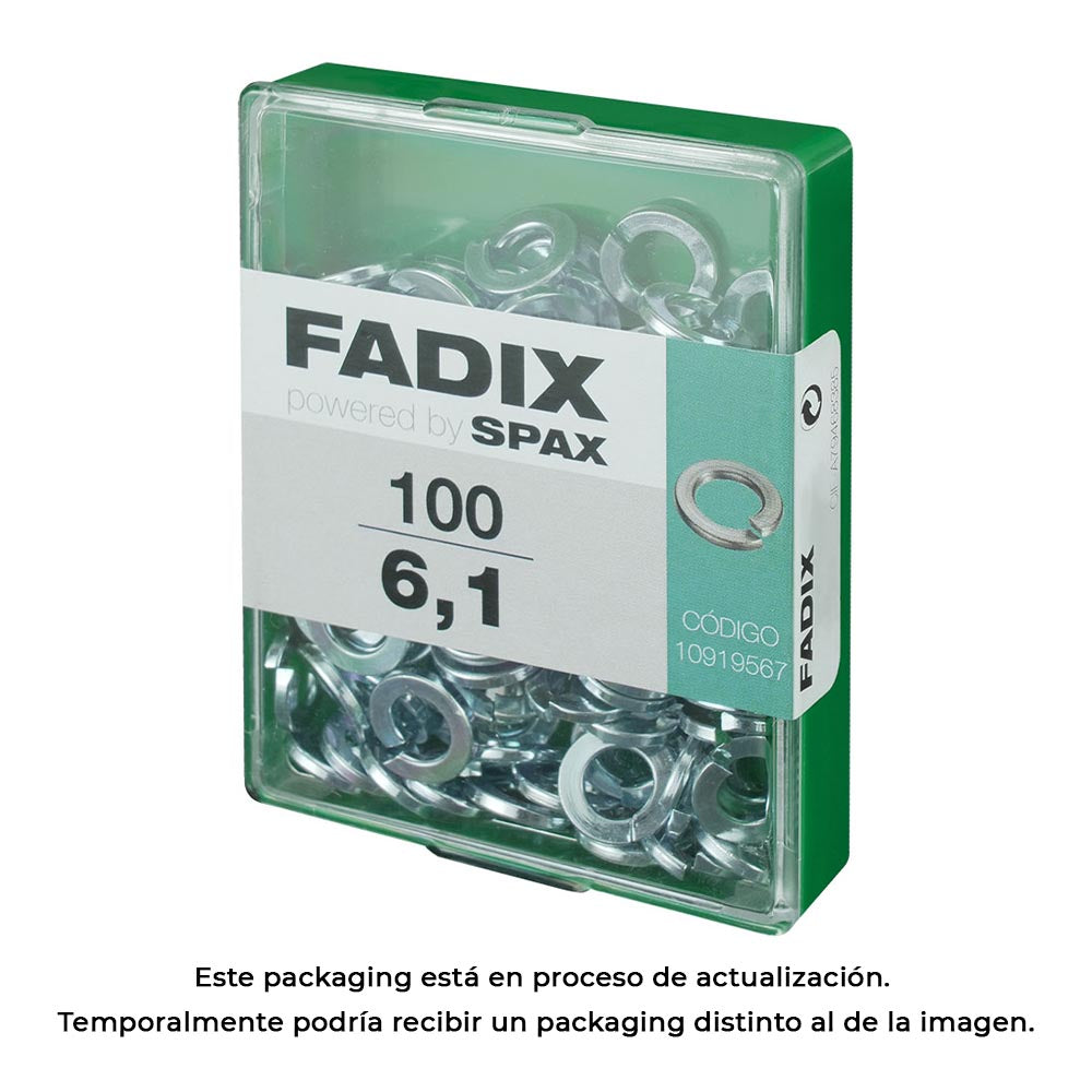 Caixa m 100 unid. anilha pressÃ£o 6,1mm fadix_0