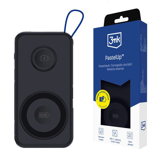 Powerbank 3mk PastelUp 10,000mAh 22.5W USB 1A1C - black_0