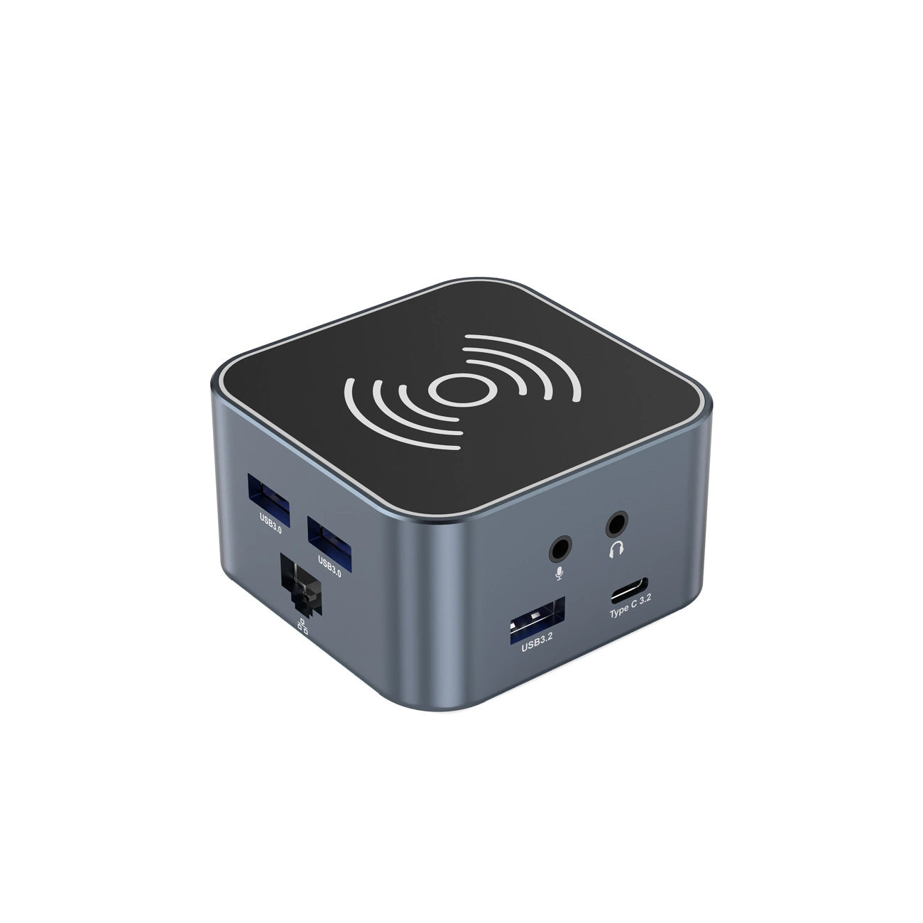 Hub USB-C 12 in 1 Wozinsky WHBC09Y8S multifunctional, with wireless charging function, aluminum, with 15 cm cable - gray_2