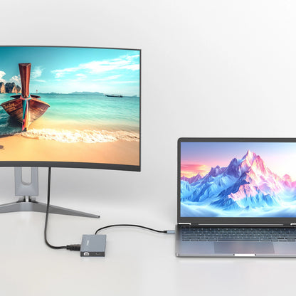 USB-C Hub 14 in 1 Wozinsky WDS03Y5S Multifunctional, Aluminum, for 3 Monitors, with 15 cm Cable - Gray_6