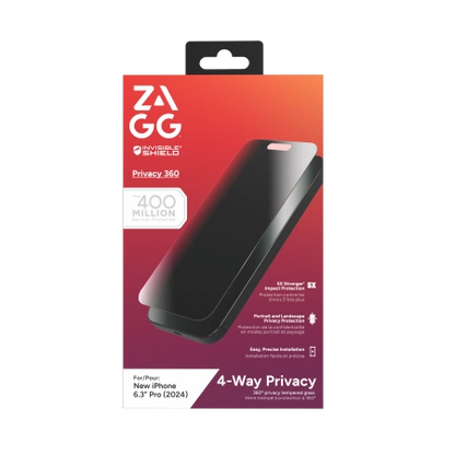 ZAGG InvisibleShield Glass Elite Privacy 360 for iPhone 16 Pro_0