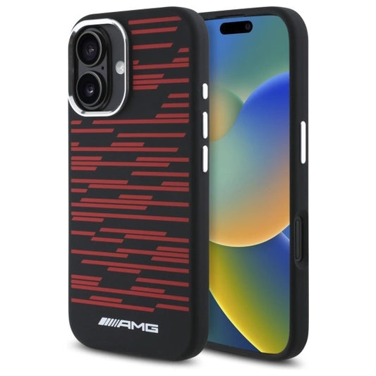 AMG Silicone Graphics MagSafe case for iPhone 16 - black_0
