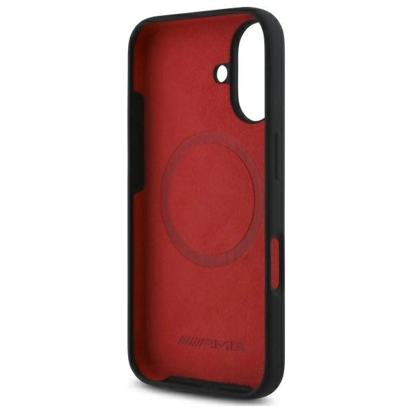 AMG Checkered Flag Pattern MagSafe iPhone 16 Case - Black_6