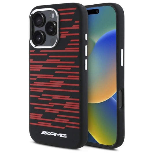 AMG Silicone Graphics MagSafe Case for iPhone 16 Pro Max - Black_0