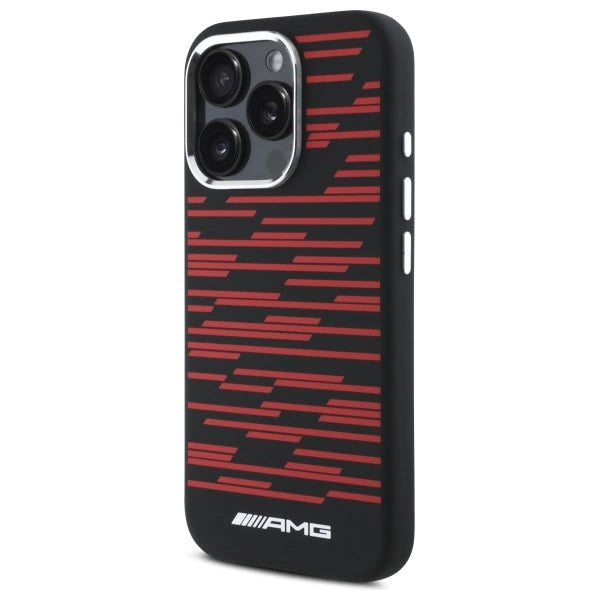 AMG Silicone Graphics MagSafe Case for iPhone 16 Pro Max - Black_1