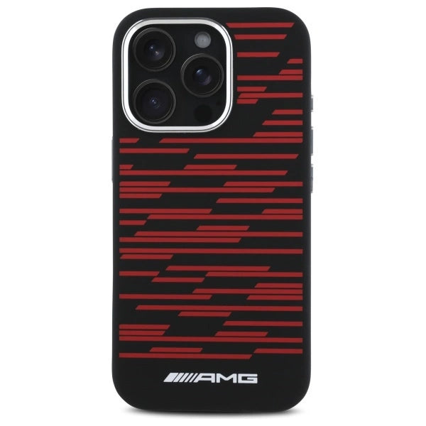 AMG Silicone Graphics MagSafe Case for iPhone 16 Pro Max - Black_2