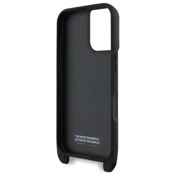 BMW M Edition Carbon Stripe &amp; Strap iPhone 16 Plus Case - Black_5