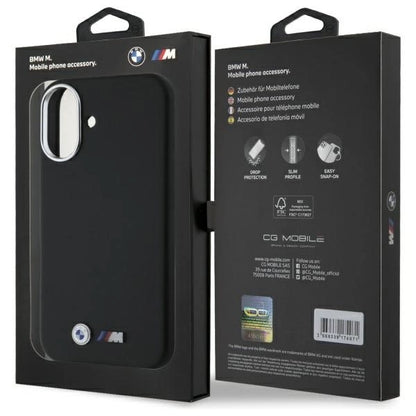 BMW M Smooth Full Wrapped Metal MagSafe iPhone 16 Case - Black_7