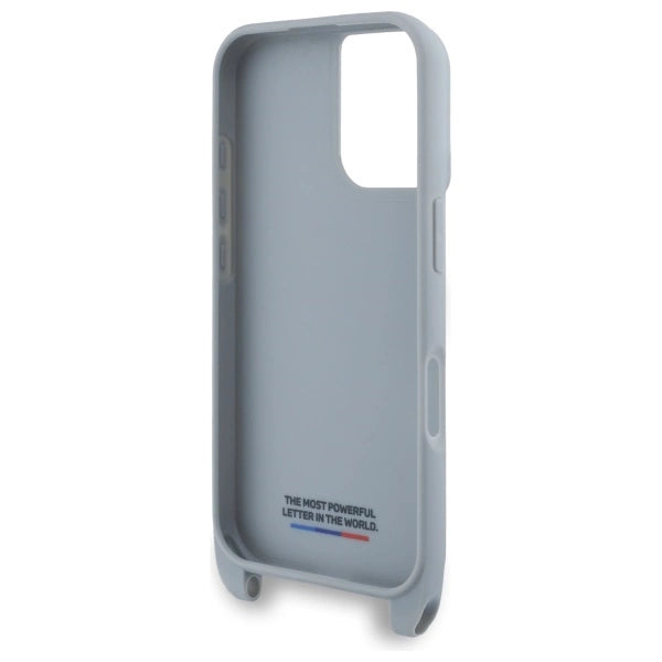 BMW M Edition Carbon Stripe &amp; Strap iPhone 16 Case - Gray_5