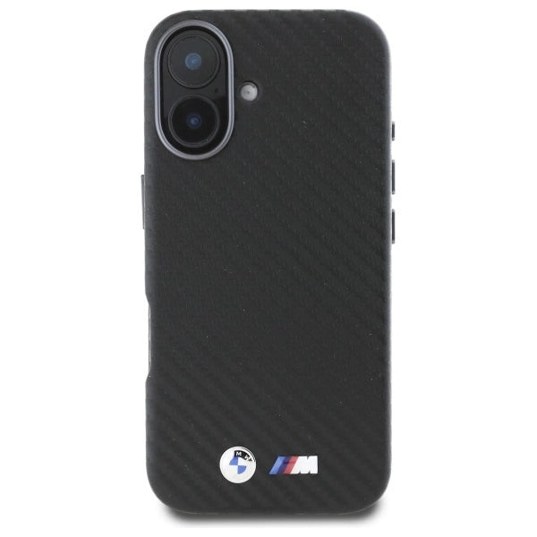 BMW Carbon Wrapped Metal iPhone 16 Case - Black_2