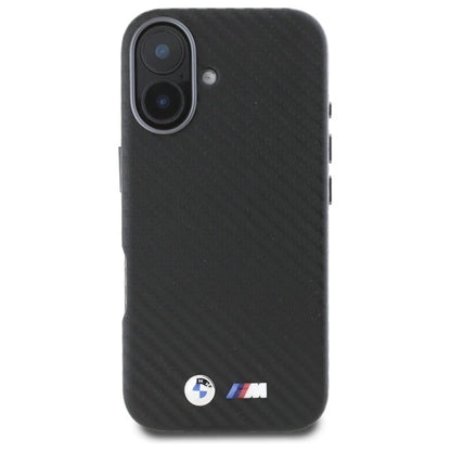 BMW Carbon Wrapped Metal iPhone 16 Case - Black_2