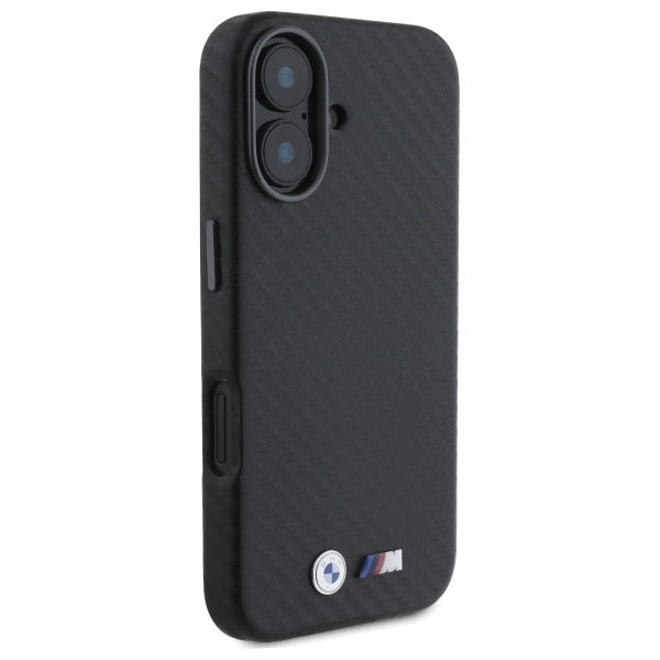 BMW Carbon Wrapped Metal iPhone 16 Case - Black_3
