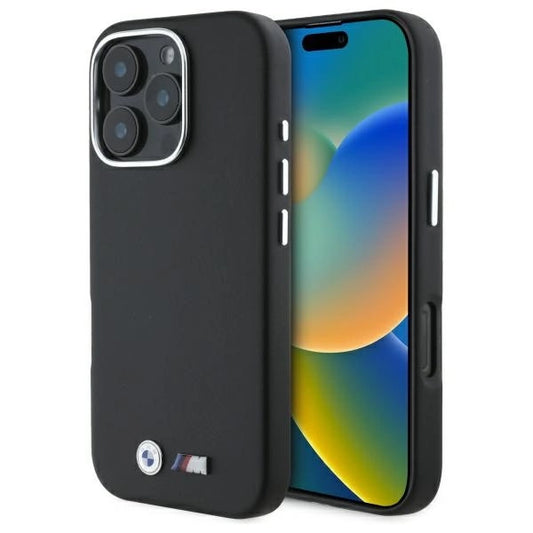 BMW M Smooth Full Wrapped Metal MagSafe Case for iPhone 16 Pro Max - Black_0