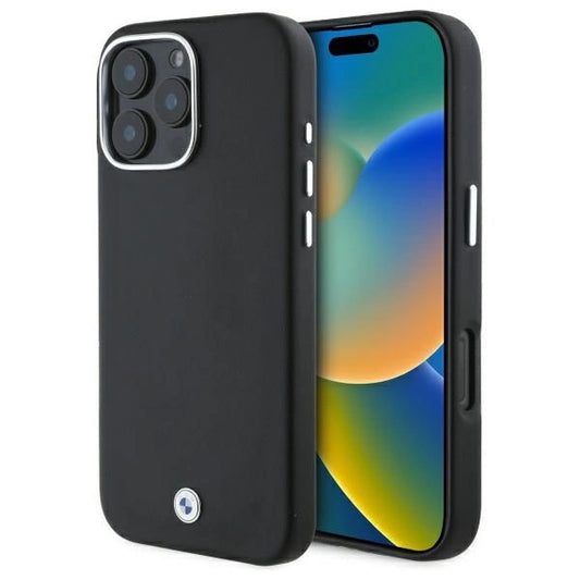 BMW Sign Full Wrapped Metal MagSafe iPhone 16 Pro Case - Black_0
