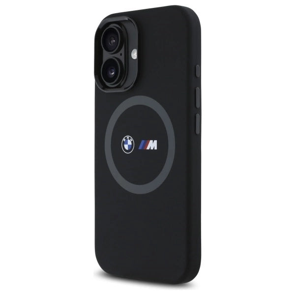BMW M Silicone Printed Ring MagSafe iPhone 16 Case - Black_1