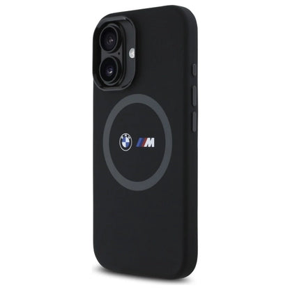 BMW M Silicone Printed Ring MagSafe iPhone 16 Case - Black_1