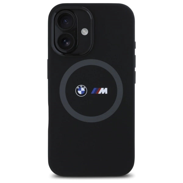 BMW M Silicone Printed Ring MagSafe iPhone 16 Case - Black_2