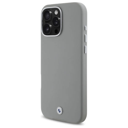 BMW Sign Full Wrapped Metal MagSafe Case for iPhone 16 Pro Max - Gray_1