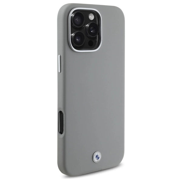 BMW Sign Full Wrapped Metal MagSafe Case for iPhone 16 Pro Max - Gray_3