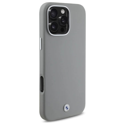 BMW Sign Full Wrapped Metal MagSafe Case for iPhone 16 Pro Max - Gray_3