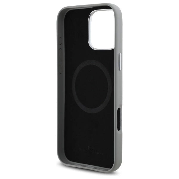 BMW Sign Full Wrapped Metal MagSafe Case for iPhone 16 Pro Max - Gray_6