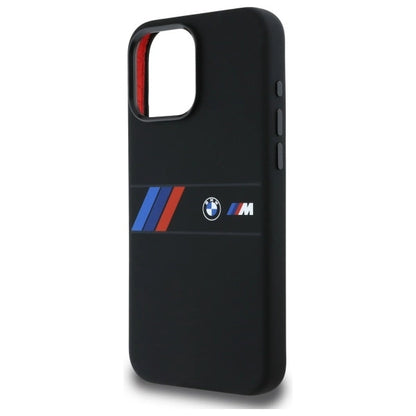 BMW Silicone Middle Stripe MagSafe Case for iPhone 16 Pro Max - Black_5