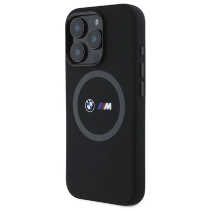 BMW M Silicone Printed Ring MagSafe Case for iPhone 16 Pro Max - Black_1