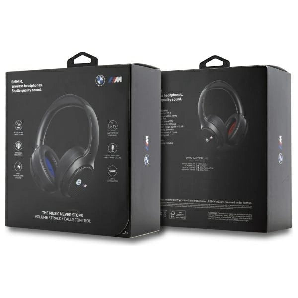 BMW Encmetal Logos Bluetooth ANC Over-Ear Headphones - Black_4