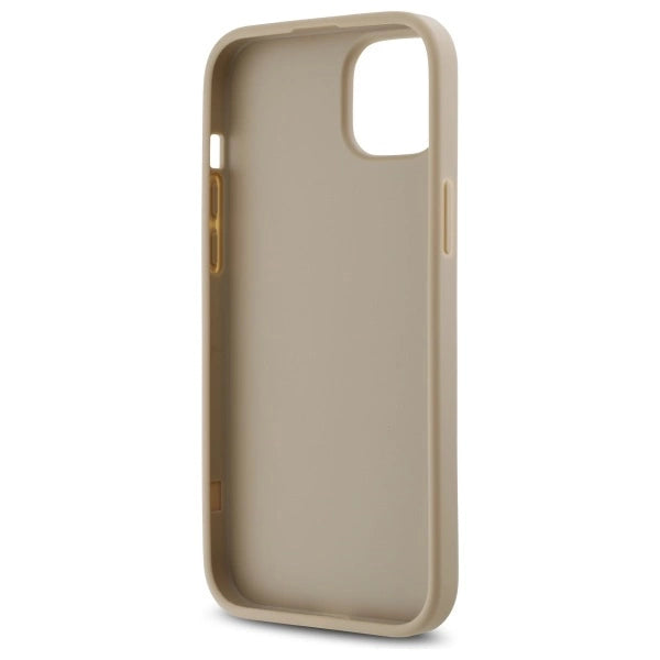 DKNY Quilted Stack Logo iPhone 15 Plus Case - Beige_6