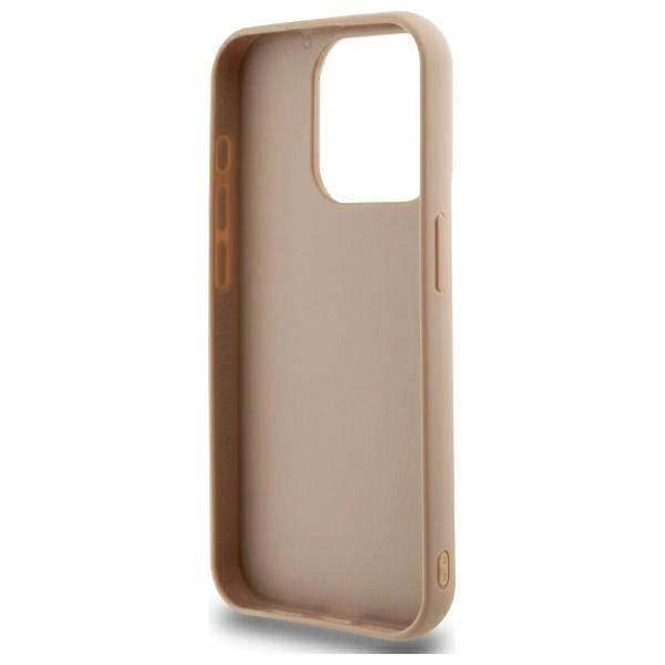 DKNY Quilted Stack Logo iPhone 15 Pro Max Case - Beige_4