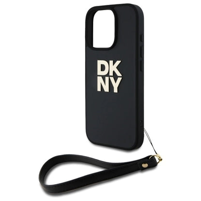 DKNY Wrist Strap Stock Logo iPhone 16 Pro Max Case - Black_4