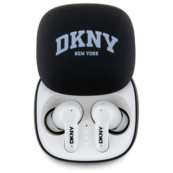 DKNY TWS BT 3D Rubber Matte Finish Bluetooth Headphones - Black_0