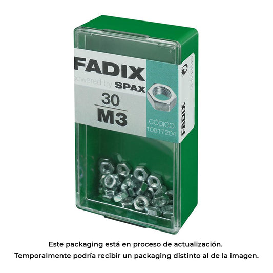 Caixa s 30 unid. porca zinco m 3 fadix_0