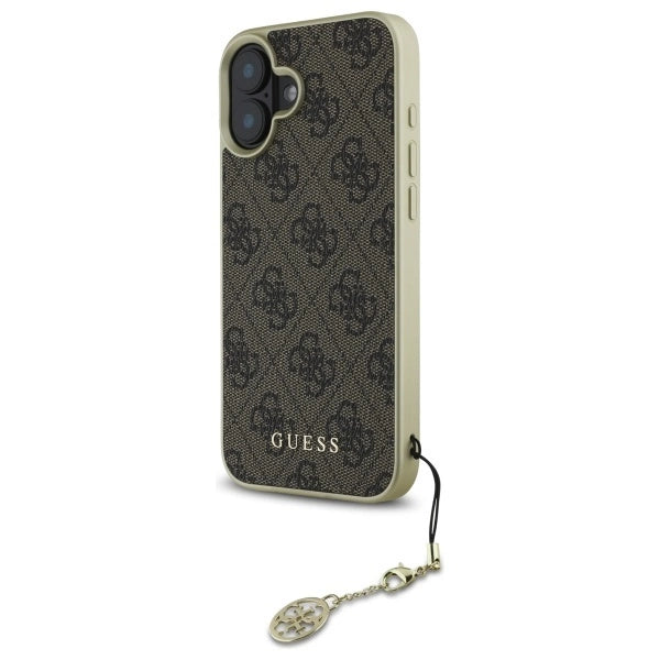 Guess 4G Charms Collection iPhone 16 Plus Case - Brown_1