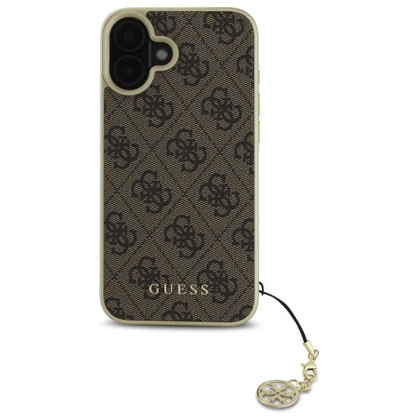 Guess 4G Charms Collection iPhone 16 Plus Case - Brown_2