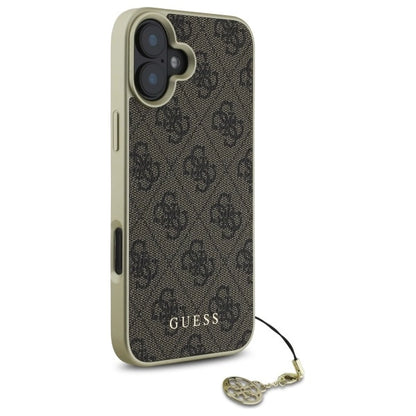Guess 4G Charms Collection iPhone 16 Plus Case - Brown_3