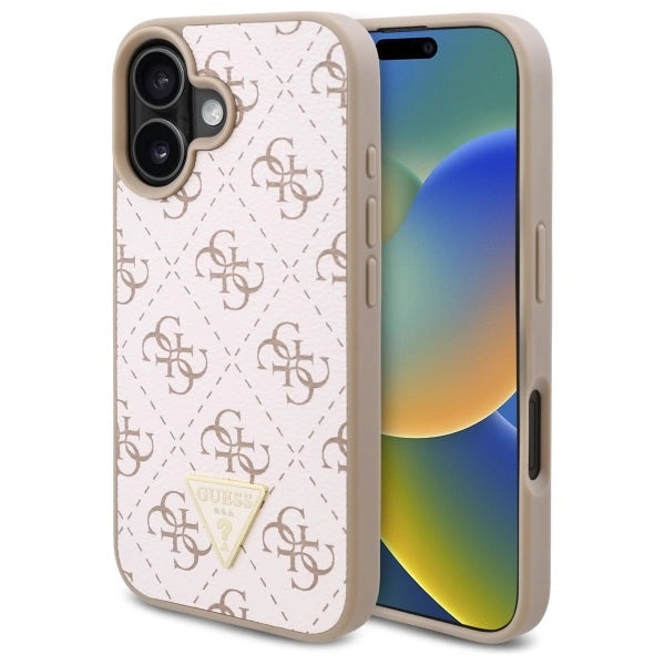 Guess New 4G Triangle Case for iPhone 16 Plus - White_0
