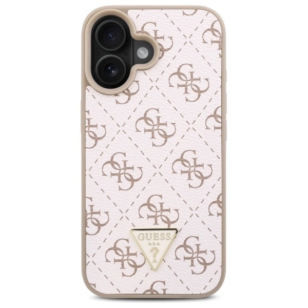 Guess New 4G Triangle Case for iPhone 16 Plus - White_2