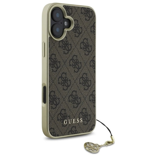Guess 4G Charms Collection case for iPhone 16 - brown_3
