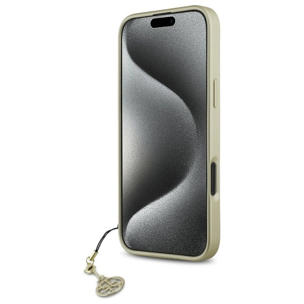 Guess 4G Charms Collection case for iPhone 16 - brown_4