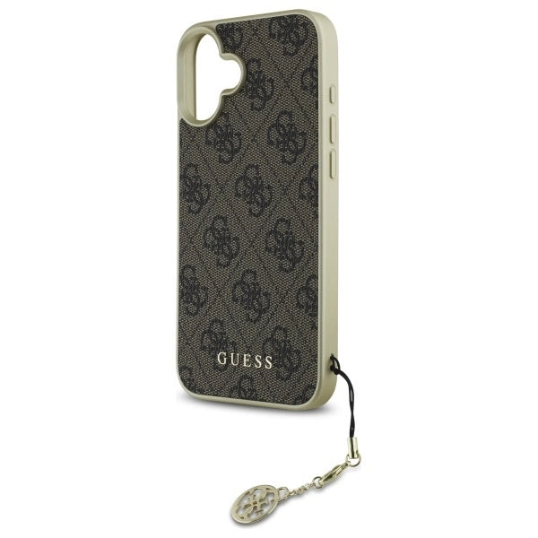 Guess 4G Charms Collection case for iPhone 16 - brown_5