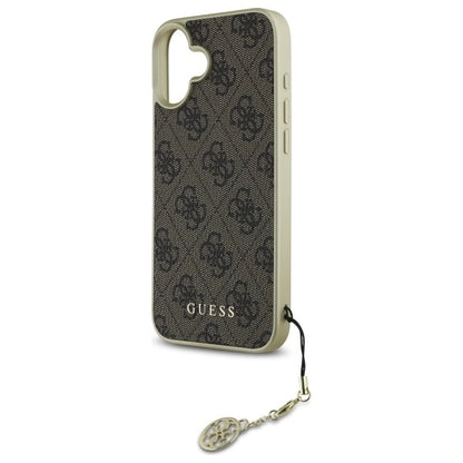 Guess 4G Charms Collection case for iPhone 16 - brown_5