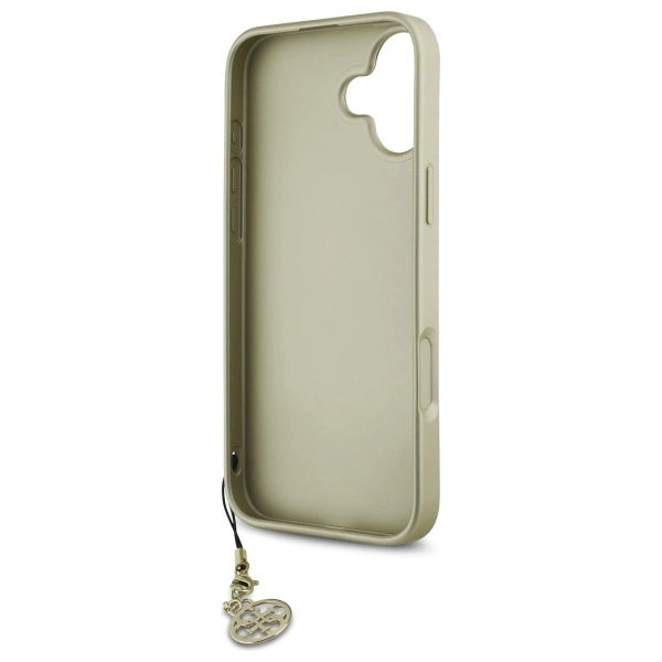 Guess 4G Charms Collection case for iPhone 16 - brown_6