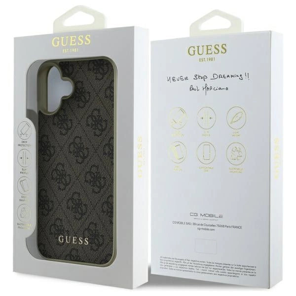 Guess 4G Charms Collection case for iPhone 16 - brown_7